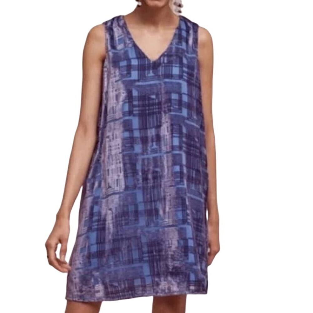 Erin + Ali Anthropologie Women's Purple Abernathie Velvet Dress Size 4